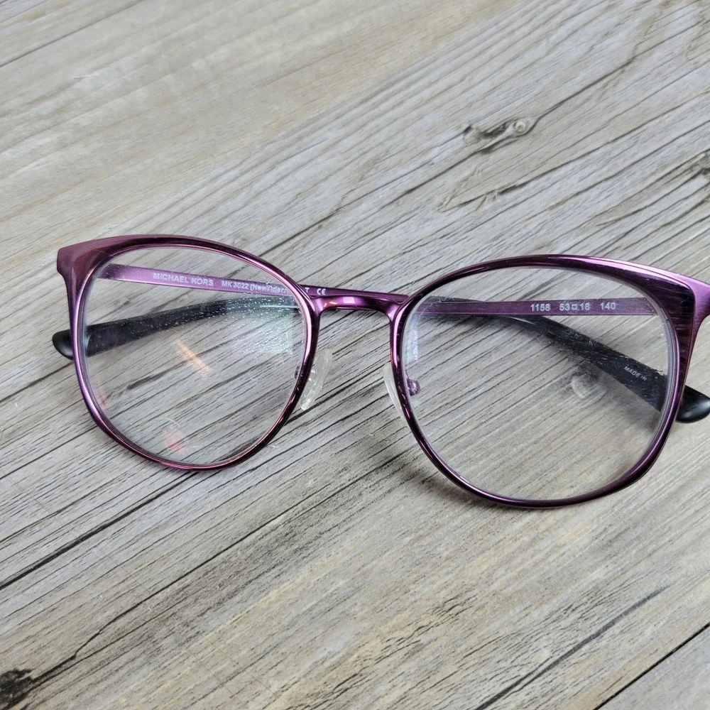 Michael Kors Eyeglass Frames‎ MK3022 New Orleans 1158 Purple Cat Eye 53-18-140